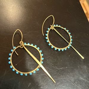 Handmade gold earrings